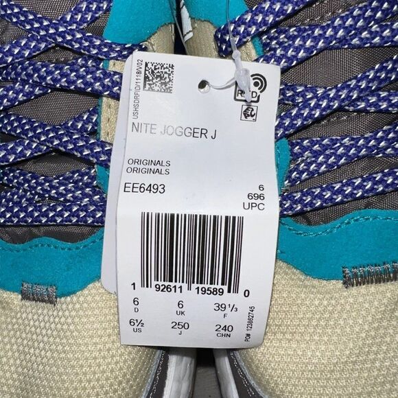 Adidas Nite Jogger J Boost "Desert Sand" EE6493 Youth 6.5 Women's 7.5 - Picture 12 of 13